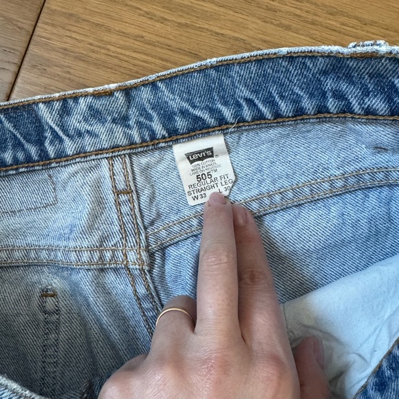Levi’s 505 Straight Leg - Vintage 90s - Made in Brazil - 33 x 26.5 - Picture 4 of 9